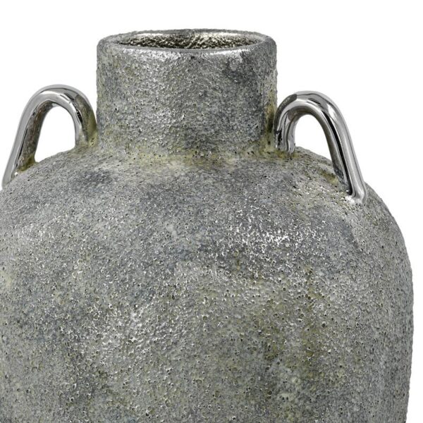 ΚΕΡΑΜΙΚΟ ΒΑΖΟ Fylliana FL134036 ΑΣΗΜΙ-ΓΚΡΙ 18x29εκ