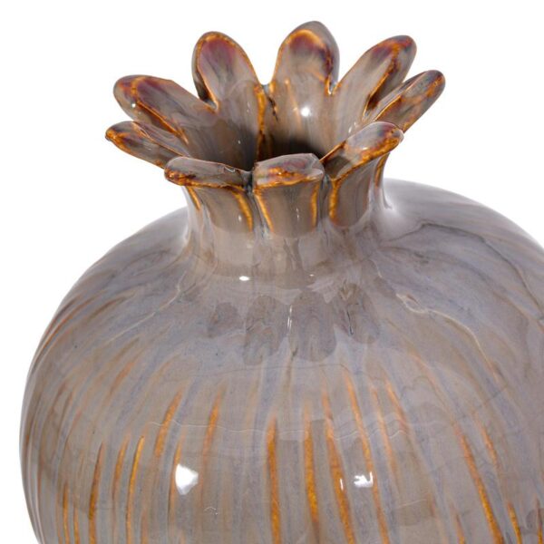 ΚΕΡΑΜΙΚΟ ΔΙΑΚΟΣΜΗΤΙΚΟ ΡΟΔΙ Fylliana FL7396 ΓΚΡΙ-ΚΑΦΕ ΧΡΩΜΑ 13x13εκ