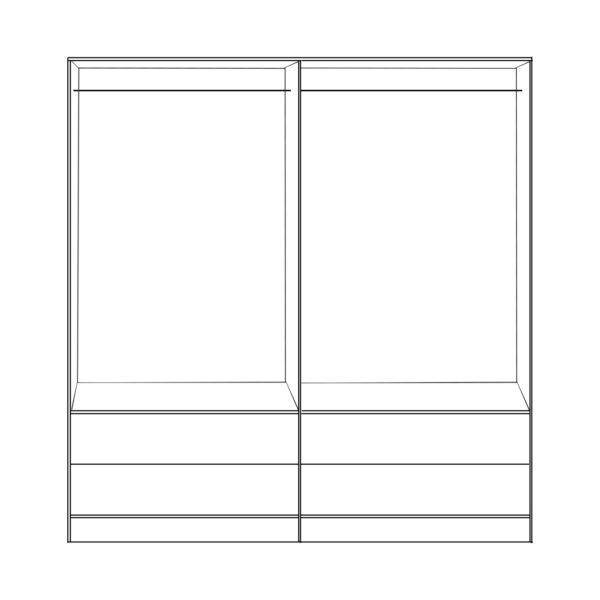 ΝΤΟΥΛΑΠΑ 4ΦΥΛΛΗ REINA ME 4 ΣΥΡΤΑΡΙΑ HM21258 ΜΕΛΑΜΙΝΗ ΣΕ ΛΕΥΚΟ 160x42,5x180,5Υεκ