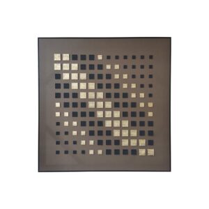 ΠΙΝΑΚΑΣ ΣΕ ΚΑΜΒΑ ΜΕ ΠΛΑΣΤΙΚΟ ΠΛΑΙΣΙΟ Fylliana FL252302 ΚΑΦΕ-ΜΠΕΖ-ΜΑΥΡΟ 80x4x80εκ