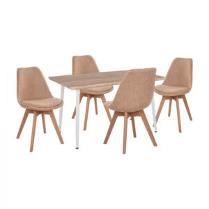 ΣΕΤ ΤΡΑΠΕΖΑΡΙΑΣ 5ΤΜΧ PALOMA HM10382 MDF TOP ΣΕ SONAMA--ΜΠΕΖ ΚΑΡΕΚΛΕΣ