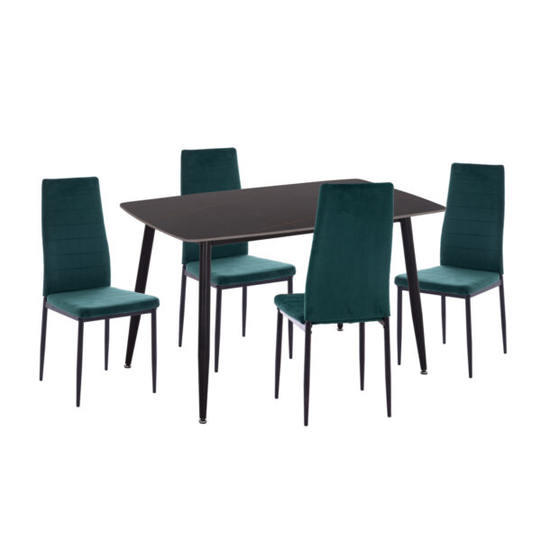 ΣΕΤ ΤΡΑΠΕΖΑΡΙΑΣ 5ΤΜΧ RAVEN HM21265.02 ΚΕΡΑΜΙΚΟ TOP ΜΑΥΡΟ ΜΑΡΜΑΡΟ--ΒΕΛΟΥΔΟ ΚΥΠΑΡΙΣΣΙ