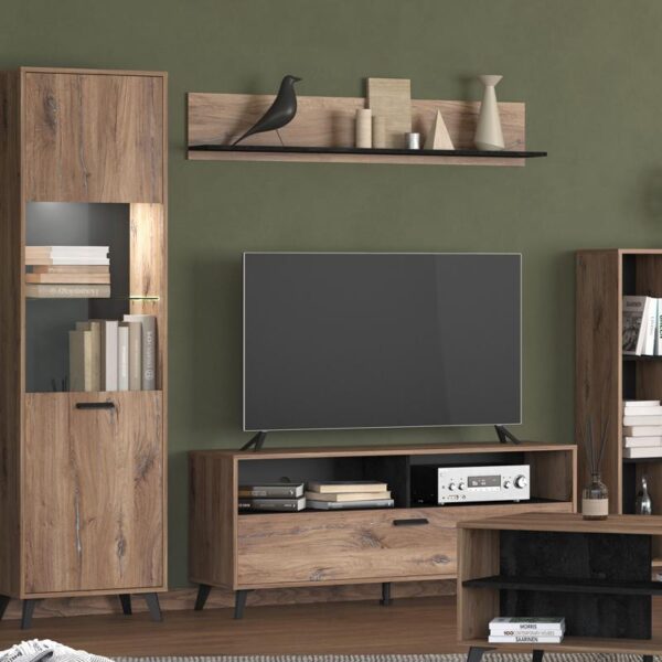 ΡΑΦΙ ΤΟΙΧΟΥ CORVIA ZP FLAGSTAF-CARBON 138x20x24εκ