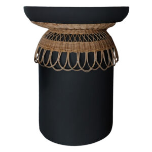 trapezi-trapezarias-fb91815901-fiber-cem-3.jpg ΒΟΗΘΗΤΙΚΟ ΤΡΑΠΕΖΙ PRILEP HM18159.01 FIBER CEMENT ΜΑΥΡΟ & RATTAN--Φ60x76,5Υεκ