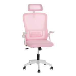 karekla-grafeioy-fb9120504-roz-mesh-leyk.jpg ΚΑΡΕΚΛΑ ΓΡΑΦΕΙΟΥ BLAZER HM1205.04 ΡΟΖ MESH-ΛΕΥΚΟΣ ΣΚΕΛΕΤΟΣ 60x58x110-130Υεκ.