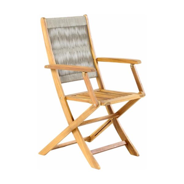 ΚΑΡΕΚΛΑ ΚΗΠΟΥ ΑΝΑΔΙΠΛΟΥΜΕΝΗ ΞΥΛΟ ΑΚΑΚΙΑΣ Fylliana FL922 ΚΑΡΥΔΙ ΣΚΕΛΕΤΟΣ-ΜΠΕΖ ΚΟΡΔΟΝΙ 54x60x92εκ