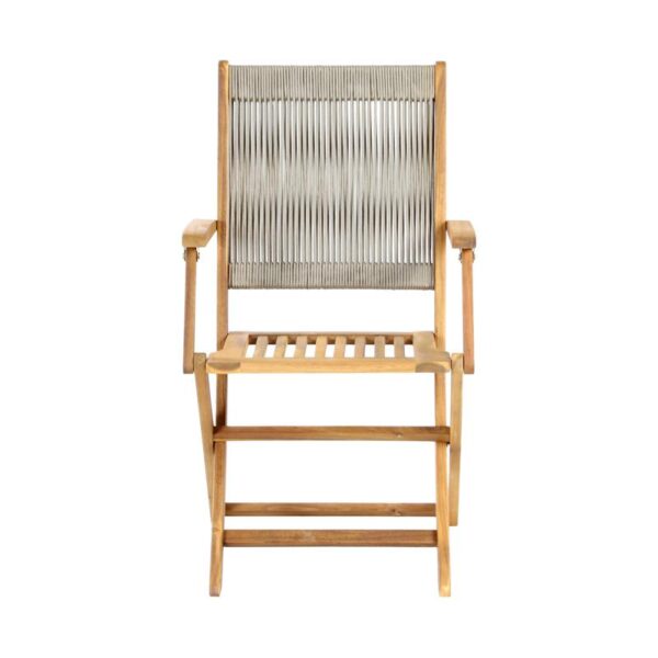 ΚΑΡΕΚΛΑ ΚΗΠΟΥ ΑΝΑΔΙΠΛΟΥΜΕΝΗ ΞΥΛΟ ΑΚΑΚΙΑΣ Fylliana FL922 ΚΑΡΥΔΙ ΣΚΕΛΕΤΟΣ-ΜΠΕΖ ΚΟΡΔΟΝΙ 54x60x92εκ