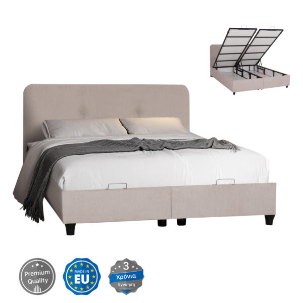 krebati-me-apothchoro-fb963132-mpez-yfas-18.jpg ΚΡΕΒΑΤΙ ΜΕ ΑΠΟΘ.ΧΩΡΟ DOLORES HM631.32 ΜΠΕΖ ΥΦΑΣΜΑ- ΓΙΑ ΣΤΡΩΜΑ 160x200εκ