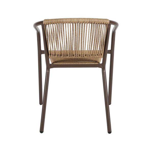 ΠΟΛΥΘΡΟΝΑ ΚΗΠΟΥ Fyllianna FL11465 ΑΠΟ ΣΥΝΘΕΤΙΚΟ RATTAN MΕ ΜΕΤΑΛΛΙΚΟ ΣΚΕΛΕΤΟ ΚΑΦΕ ΧΡΩΜΑ 54x63x74εκ