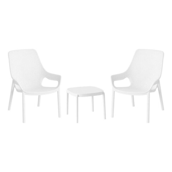 ΣΕΤ 2 ΚΑΡΕΚΛΕΣ ΚΗΠΟΥ ΚΑΙ ΤΡΑΠΕΖΑΚΙ Fylliana “Selavia” ΜΕ UV ΠΡΟΣΤΑΣΙΑ ΛΕΥΚΟ ΧΡΩΜΑ