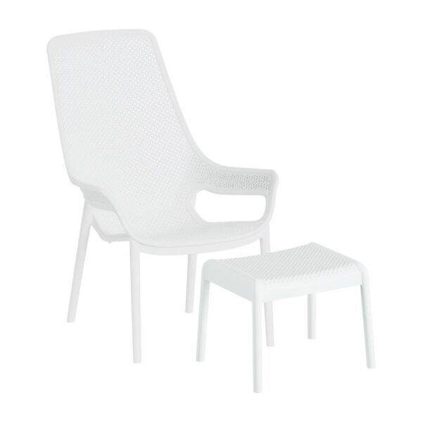 ΣΕΤ ΚΗΠΟΥ ΠΟΛΥΘΡΟΝΑ ΚΑΙ ΥΠΟΠΟΔΙΟ Fylliana “Avelyn” ΜΕ UV ΠΡΟΣΤΑΣΙΑ ΛΕΥΚΟ ΧΡΩΜΑ