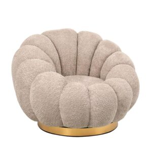 ΠΕΡΙΣΤΡΕΦΟΜΕΝΗ ΥΦΑΣΜΑΤΙΝΗ ΠΟΛΥΘΡΟΝΑ Fylliana Delori ΜΠΕΖ ΥΦΑΣΜΑ 98x97x69εκ