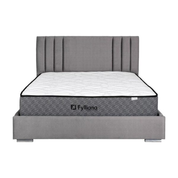 ΔΙΠΛΟ ΚΡΕΒΑΤΙ Fylliana Horizon ΓΚΡΙ ΧΡΩΜΑ 175x214x115εκ (160x200)