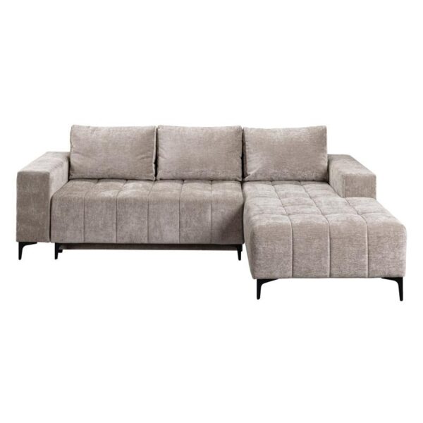 ΓΩΝΙΑΚΟΣ ΚΑΝΑΠΕΣ ΚΡΕΒΑΤΙ BOGOTA ΔΕΞΙΑ ΓΩΝΙΑ ΜΠΕΖ ΧΡΩΜΑ 245x184x80εκ