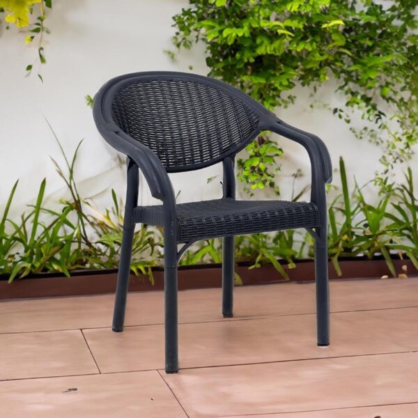 ΚΑΡΕΚΛΑ ΚΗΠΟΥ Fylliana Roshen ΑΝΘΡΑΚΙ ΧΡΩΜΑ 59x44x83εκ