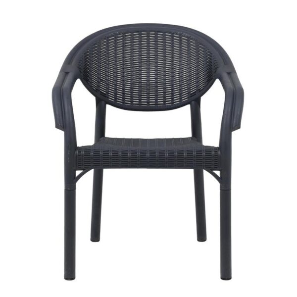 ΚΑΡΕΚΛΑ ΚΗΠΟΥ Fylliana Roshen ΑΝΘΡΑΚΙ ΧΡΩΜΑ 59x44x83εκ