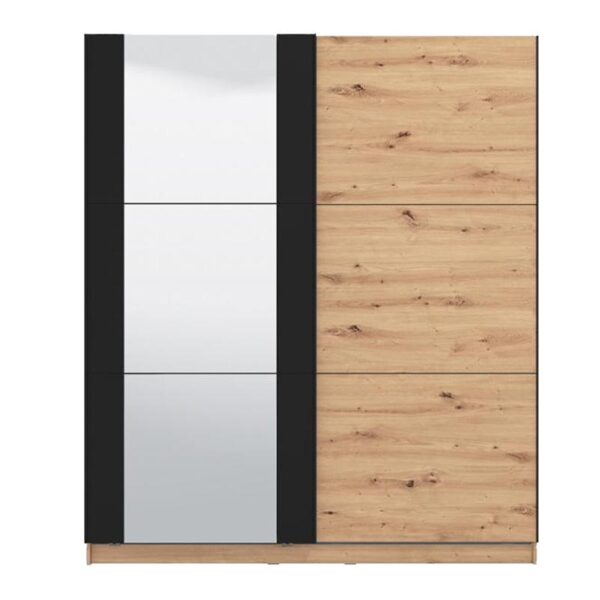 ΝΤΟΥΛΑΠΑ SARDINIA 180 OG ARTISAN OAK / ΜΑΥΡΟ 179x62.5x210εκ