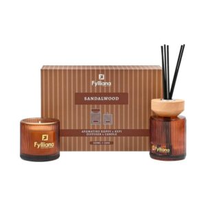 aromatiko-set-doroy-sandalwood-fylliana-fl25161-diachytis-150ml-keri-150g1763985005.jpg ΑΡΩΜΑΤΙΚΟ ΣΕΤ ΔΩΡΟΥ "Sandalwood" Fylliana FL25161 (Διαχύτης 150ml + Κερί 150g)