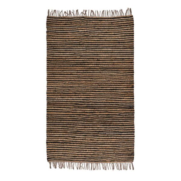 ΧΑΛΙ Fylliana Jute ΜΑΥΡΟ-ΚΑΦΕ ΧΡΩΜΑ 140x200εκ