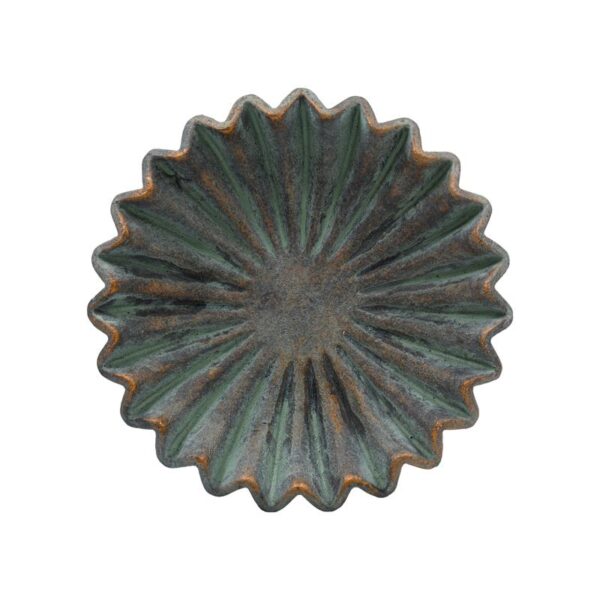 ΔΙΑΚΟΣΜΗΤΙΚΗ ΤΣΙΜΕΝΤΕΝΙΑ ΠΙΑΤΕΛΑ Fylliana FL15736 ΑΝΘΡΑΚΙ-ΠΡΑΣΙΝΟ ΜΕ ΜΠΡΟΝΖΕ ΛΕΠΤΟΜΕΡΕΙΕΣ ΧΡΩΜΑ 32x7εκ