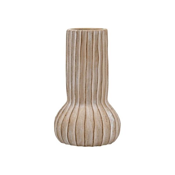 ΔΙΑΚΟΣΜΗΤΙΚΟ ΒΑΖΟ ΤΣΙΜΕΝΤΕΝΙΟ Fylliana FL15707 ΜΠΕΖ-ΓΚΡΙ ΜΕ TAUPE ΛΕΠΤΟΜΕΡΕΙΕΣ ΧΡΩΜΑ 17x28εκ