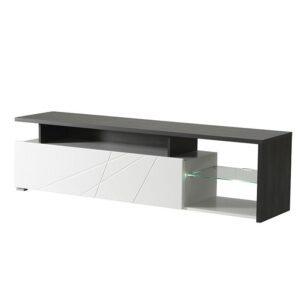 ΕΠΙΠΛΟ ΤΗΛΕΟΡΑΣΗΣ ARCTIC ΛΕΥΚΟ-ΜΑΥΡΟ - ΛΕΥΚΗ ΛΑΚΑ 170x41x46εκ