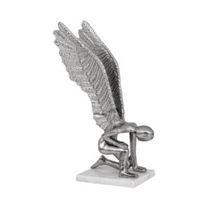 ΕΠΙΤΡΑΠΕΖΙΑ ΔΙΑΚΟΣΜΗΤΙΚΗ ΦΙΓΟΥΡΑ Fylliana Angel ΝΙΚΕΛ ΧΡΩΜΑ 19x16x33εκ