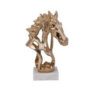 ΕΠΙΤΡΑΠΕΖΙΑ ΔΙΑΚΟΣΜΗΤΙΚΗ ΦΙΓΟΥΡΑ Fylliana Horse ΑΝΤΙΚΕ ΧΡΥΣΟ ΧΡΩΜΑ 18x14x26εκ