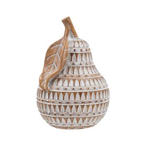 ΕΠΙΤΡΑΠΕΖΙΟ ΔΙΑΚΟΣΜΗΤΙΚΟ ΑΧΛΑΔΙ Fylliana FL25769 ΦΥΣΙΚΟ ΚΑΦΕ ΜΕ ΛΕΥΚΗ ΠΑΤΙΝΑ ΧΡΩΜΑ 10x10x15εκ