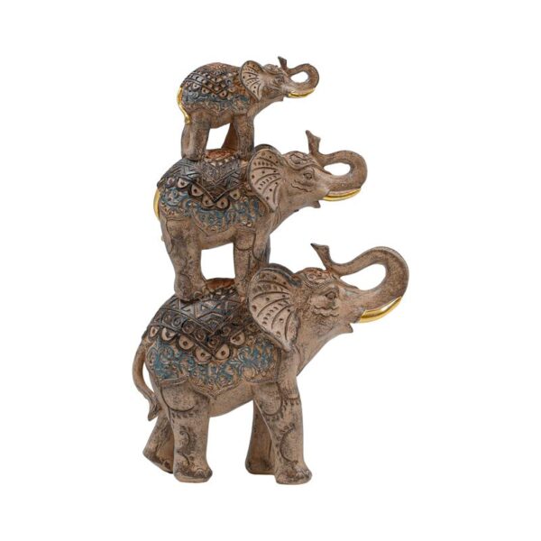 ΕΠΙΤΡΑΠΕΖΙΟ ΔΙΑΚΟΣΜΗΤΙΚΟ ΕΛΕΦΑΝΤΑΣ Fylliana FL2445 ΚΑΦΕ-ΧΡΥΣΟ ΧΡΩΜΑ 20x8x31εκ