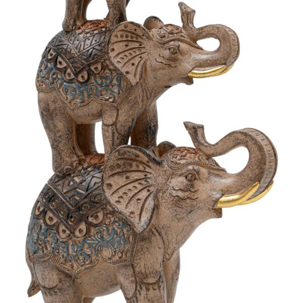 ΕΠΙΤΡΑΠΕΖΙΟ ΔΙΑΚΟΣΜΗΤΙΚΟ ΕΛΕΦΑΝΤΑΣ Fylliana FL2445 ΚΑΦΕ-ΧΡΥΣΟ ΧΡΩΜΑ 20x8x31εκ