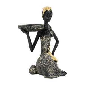 ΕΠΙΤΡΑΠΕΖΙΟ ΔΙΑΚΟΣΜΗΤΙΚΟ ΓΥΝΑΙΚΕΙΑ ΦΙΓΟΥΡΑ Fylliana FL245405 ΜΑΥΡΟ ΧΡΩΜΑ