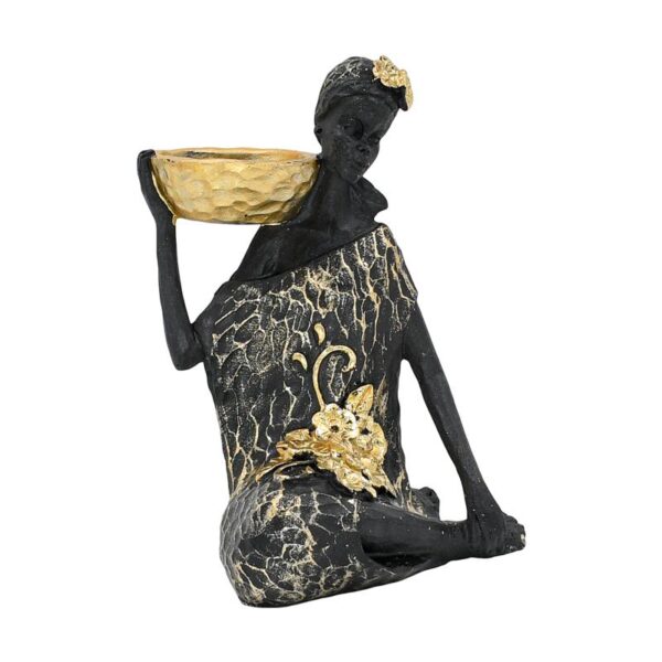 ΕΠΙΤΡΑΠΕΖΙΟ ΔΙΑΚΟΣΜΗΤΙΚΟ ΓΥΝΑΙΚΕΙΑ ΦΙΓΟΥΡΑ Fylliana FL245411 ΜΑΥΡΟ ΧΡΩΜΑ 15x12x15εκ