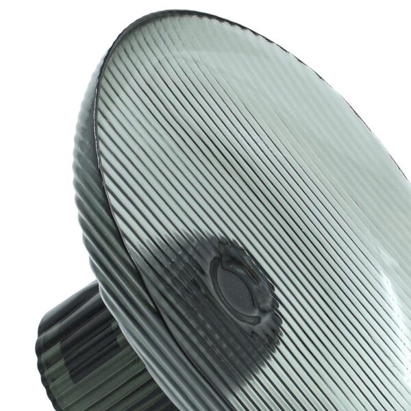 ΓΥΑΛΙΝΗ ΔΙΑΚΟΣΜΗΤΙΚΗ ΠΙΑΤΕΛΑ Fylliana FL1730 ΗΜΙΔΙΑΦΑΝΟ ΓΚΡΙ-ΜΑΥΡΟ ΧΡΩΜΑ 30x17εκ