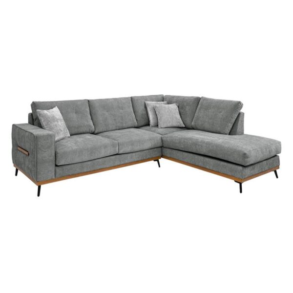 ΚΑΝΑΠΕΣ Fylliana Marcell ΔΕΞΙΑ ΓΩΝΙΑ ΓΚΡΙ ΜΕ ΑΝΟΙΧΤΟ ΓΚΡΙ ΜΑΞΙΛΑΡΙΑ 300x230x88εκ