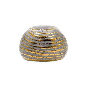 ΚΕΡΑΜΙΚΟ ΡΕΣΩ Fylliana FL10326 ΓΚΡΙ-ΧΡΥΣΟ ΧΡΩΜΑ 12x8εκ