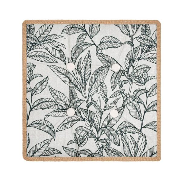 ΜΑΞΙΛΑΡΙ ΚΑΡΕΚΛΑΣ Fylliana Opulent ΜΠΕΖ-ΜΑΥΡΟ ΧΡΩΜΑ 40x40x8εκ