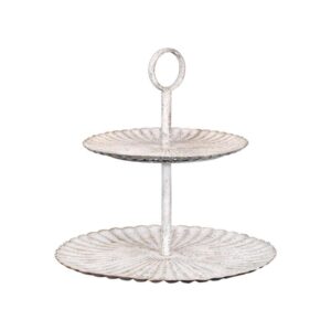 ΜΕΤΑΛΛΙΚΗ ΔΙΑΚΟΣΜΗΤΙΚΗ ΕΤΑΖΕΡΑ ΔΙΡΟΦΗ Fylliana FL0781 ΑΝΤΙΚΕ ΑΣΗΜΙ ΧΡΩΜΑ 38x38εκ