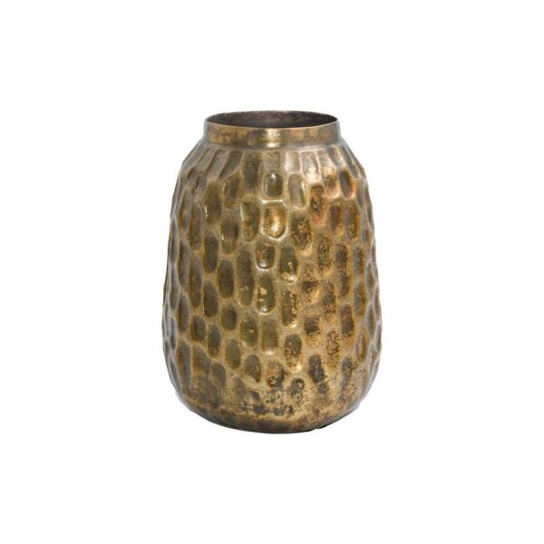 ΜΕΤΑΛΛΙΚΟ ΔΙΑΚΟΣΜΗΤΙΚΟ ΒΑΖΟ Fylliana FL1000 ΑΝΤΙΚΕ ΧΡΥΣΟ ΧΡΩΜΑ 18x22εκ