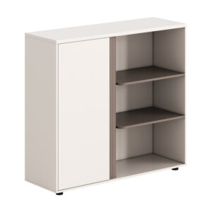 ntoylapi-bibliothiki-fb918282-melamini-l.jpg ΝΤΟΥΛΑΠΙ/ΒΙΒΛΙΟΘΗΚΗ NEWLINE HM18282 ΜΕΛΑΜΙΝΗ ΛΕΥΚΗ & ΑΝΟΙΧΤΟ ΚΑΦΕ 120x40x110Υεκ.