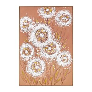 ΠΙΝΑΚΑΣ ΣΕ ΚΑΜΒΑ Fylliana FL25079 ΛΕΥΚΟ-ΧΡΥΣΟ-ΠΟΡΤΟΚΑΛΙ 82x122εκ