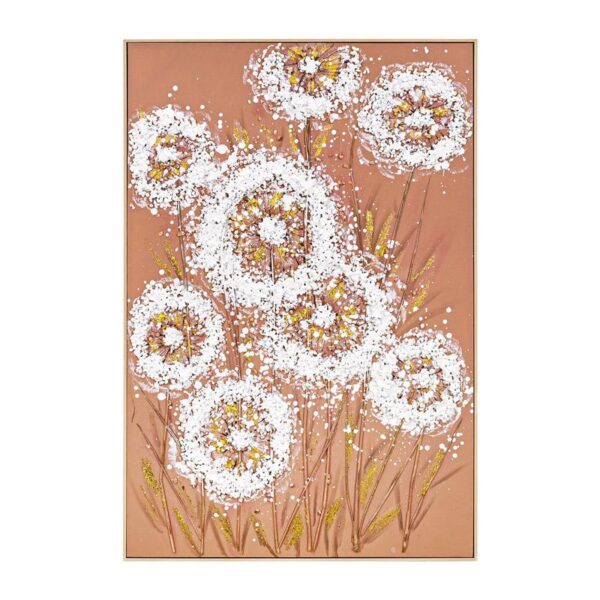 ΠΙΝΑΚΑΣ ΣΕ ΚΑΜΒΑ Fylliana FL25079 ΛΕΥΚΟ-ΧΡΥΣΟ-ΠΟΡΤΟΚΑΛΙ 82x122εκ