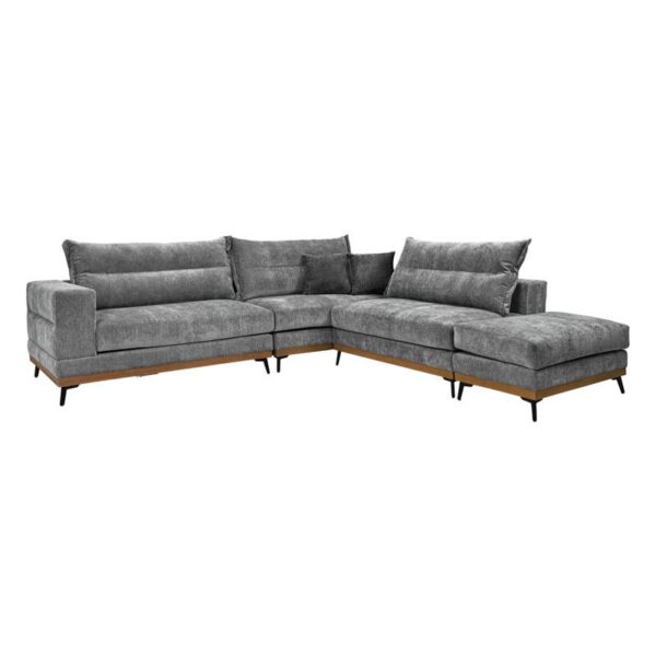 ΠΟΛΥΜΟΡΦΙΚΟΣ ΚΑΝΑΠΕΣ Fylliana Bellagio ΓΚΡΙ ΜΕ ΣΚΟΥΡΟ ΓΚΡΙ ΜΑΞΙΛΑΡΙΑ 300x300xεκ