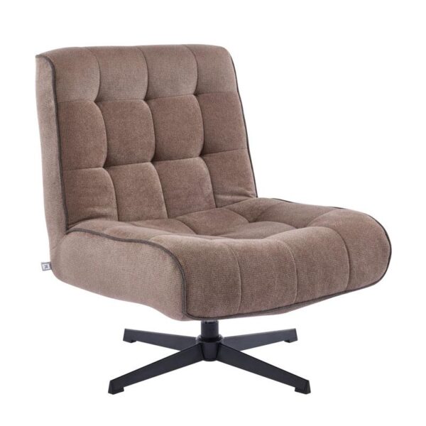 ΠΟΛΥΘΡΟΝΑ ΠΕΡΙΣΤΡΕΦΟΜΕΝΗ Fylliana FL820 ΓΚΡΙ ΥΦΑΣΜΑ ΜΕ ΜΕΤΑΛΛΙΚΑ ΠΟΔΙΑ 71x82x86εκ