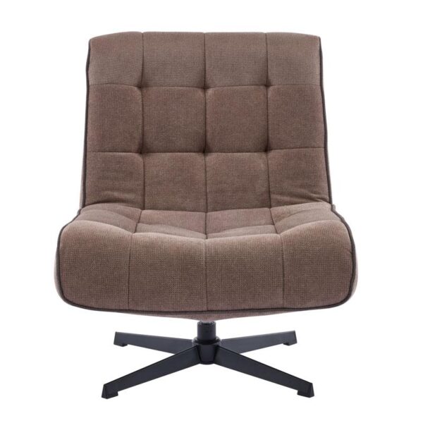 ΠΟΛΥΘΡΟΝΑ ΠΕΡΙΣΤΡΕΦΟΜΕΝΗ Fylliana FL820 ΓΚΡΙ ΥΦΑΣΜΑ ΜΕ ΜΕΤΑΛΛΙΚΑ ΠΟΔΙΑ 71x82x86εκ