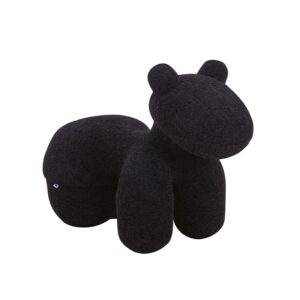 ΣΚΑΜΠΟ-ΠΟΥΦ Fylliana Teddy ΜΑΥΡΟ ΧΡΩΜΑ 55x110x83εκ