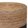 ΣΤΡΟΓΓΥΛΟ ΠΟΥΦ Fylliana Jute ΜΑΥΡΟ-ΚΑΦΕ ΧΡΩΜΑ 45x35εκ