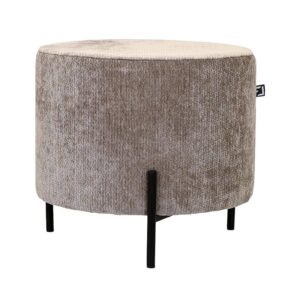 ΣΤΡΟΓΓΥΛΟ ΣΚΑΜΠΟ Fylliana New Lux ΚΑΦΕ ΧΡΩΜΑ 46x46x43εκ