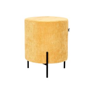 ΣΤΡΟΓΓΥΛΟ ΣΚΑΜΠΟ Fylliana New Lux ΜΟΥΣΤΑΡΔΙ ΧΡΩΜΑ 33x33x38εκ