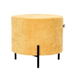 ΣΤΡΟΓΓΥΛΟ ΣΚΑΜΠΟ Fylliana New Lux ΜΟΥΣΤΑΡΔΙ ΧΡΩΜΑ 46x46x43εκ